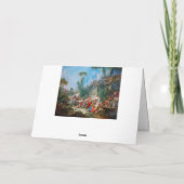 フランソワ·ブーチャー·シェパードのイディル·ロココの景色 カード (裏面)