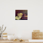 フランソワ・ボンヴィン – アスパラガスの静物詩 ポスター (キッチン)