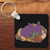 フランゾシシュブルドッゲオーフキッセン キーホルダー (正面)