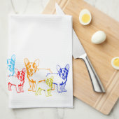 フランゾシシュブルドッゲハンドツチ キッチンタオル (四つ折り)