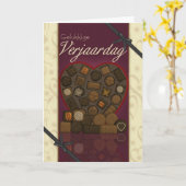 フランダースのバースデー・カード- Gelukkigeのverjaardag カード (黄色い花)