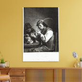フランダースの喫煙者 キャンバスプリント (インサイチュ (リビング))