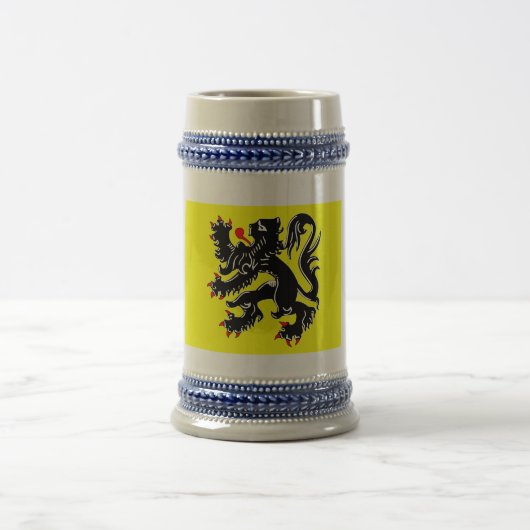 フランダースの地域の旗 ビールジョッキ (中央)