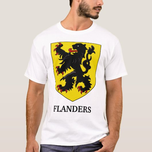 フランダースの紋章の紋章獅子 Tシャツ (正面)