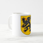 フランダースの紋章付き外衣 コーヒーマグカップ (正面左)
