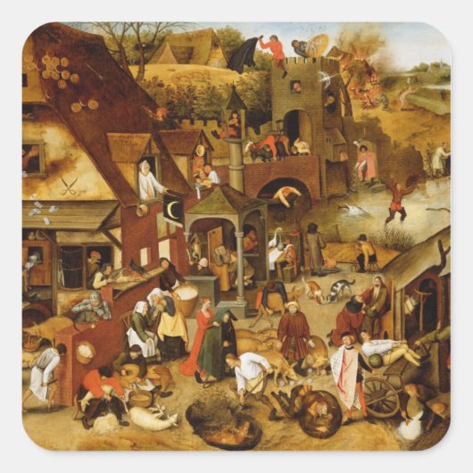 フランダースの諺 スクエアシール (正面)