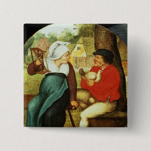 フランダースの諺 缶バッジ (正面)