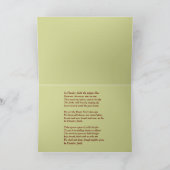 フランダースの野のケシの写真と詩 カード (内部)