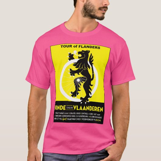 フランダースヴィンテージ競輪広告ツアー Tシャツ (正面)