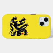 フランダース州旗ケースメイトiPhoneケース Case-Mate iPhoneケース (裏面 (横))