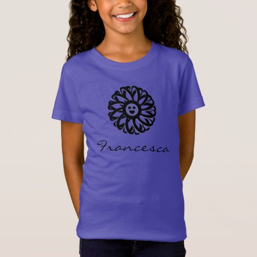 フランチェスカ微笑みのフラワーシャツ Tシャツ (正面)