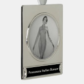 フランチェスカ・ベラ・ラガッツァ美しいイタリアン少女 シルバープレートバナーオーナメント (右)