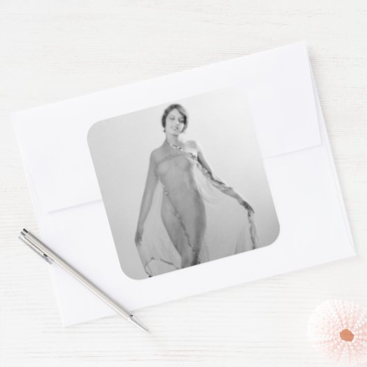 フランチェスカ・ベラ・ラガッツァ美しいイタリアン少女 スクエアシール (封筒)