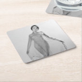 フランチェスカ・ベラ・ラガッツァ美しいイタリアン少女 スクエアペーパーコースター (アングル)