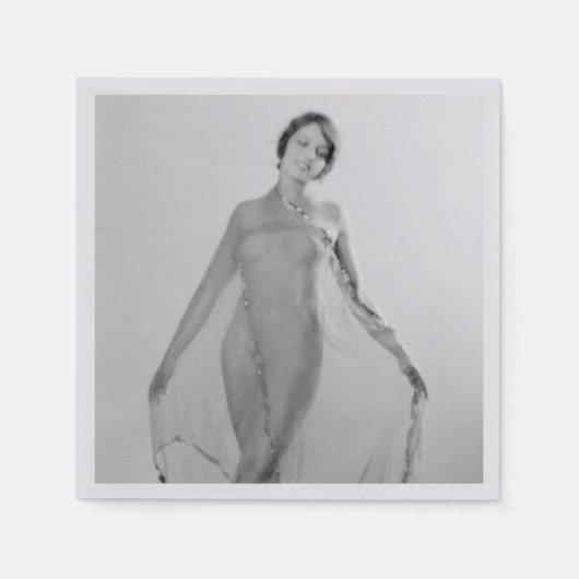 フランチェスカ・ベラ・ラガッツァ美しいイタリアン少女 スタンダードカクテルナプキン (正面)