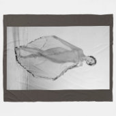 フランチェスカ・ベラ・ラガッツァ美しいイタリアン少女 フリースブランケット (正面(横))