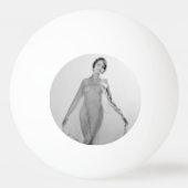 フランチェスカ・ベラ・ラガッツァ美しいイタリアン少女 卓球ボール (裏面)