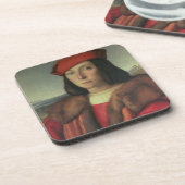 フランチェスコのdella Rovereウルビノの公爵の、ポートレート コースター (左側)