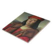 フランチェスコのdella Rovereウルビノの公爵の、ポートレート タイル (側面)