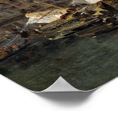 フランチェスコグアルディグランド運河とリアルト ポスター (角)