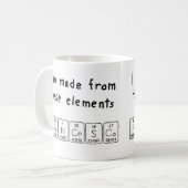 フランチェスコ周期表名mug コーヒーマグカップ (正面左)