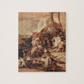 フランチェスコ著エルサレムに対する第7回十字軍 ジグソーパズル (縦)