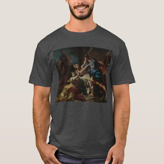 フランチェスコ・ソリメナ - メッサリナの死 Tシャツ (正面)