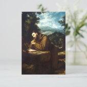 フランチェスコ・デ・アッシジ 聖人の絵札 サンキューカード (スタンド正面)