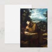 フランチェスコ・デ・アッシジ 聖人の絵札 サンキューカード (正面/裏面)
