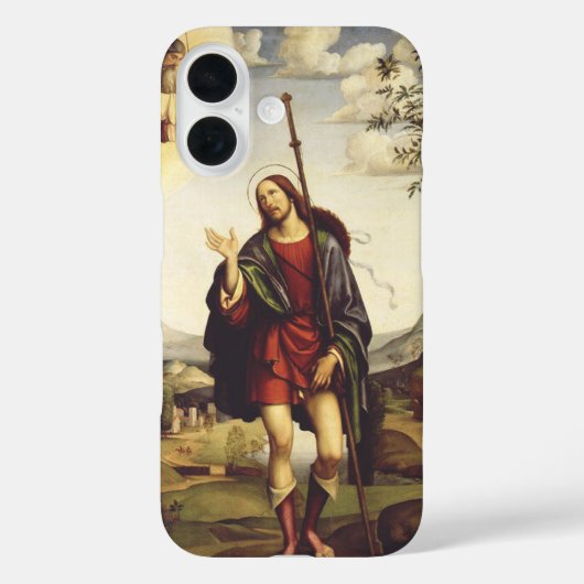 フランチェスコ・フランチャによる聖ロクス像 Case-Mate iPhoneケース (裏面)