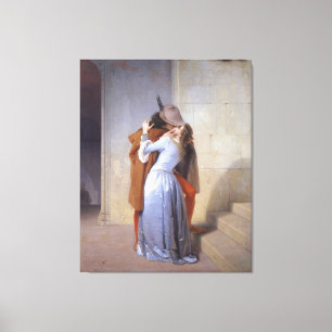 フランチェスコ・ヘイズ – ザ・キス(イルバシオ) - 1859 - キャンバスプリント