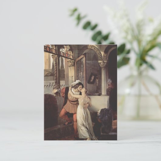 フランチェスコ・ヘイズ – ロミオとジュリエットの最後のキス ポストカード (スタンド正面)