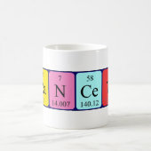 フランチェット周期表名mag コーヒーマグカップ (中央)