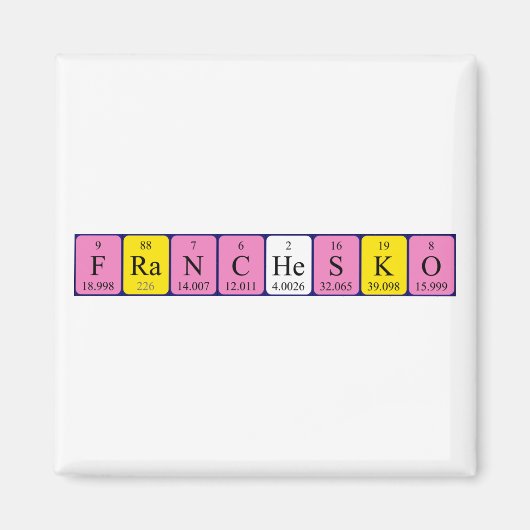 フランチャイズ期間表名磁石 マグネット (正面)