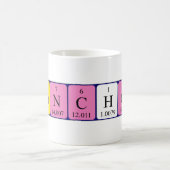 フランチョット周期表名mug コーヒーマグカップ (中央)