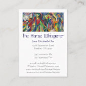 フランツのMarc馬の囁くものの名刺 名刺 (裏面)