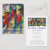 フランツのMarc馬の囁くものの名刺 名刺 (正面/裏面)