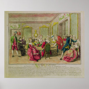 フランツアントンMesmer 1784年との催眠術の会議 ポスター