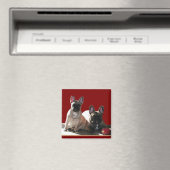 フランツォシシュBuldoggen Flo und Fips マグネット (インサイチュ (食洗機))