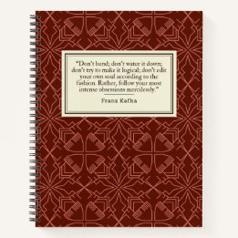 フランツカフカ引用文作家 ノートブック