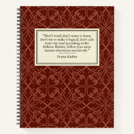フランツカフカ引用文作家 ノートブック