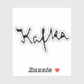 フランツカフカ署名 シール (シート)