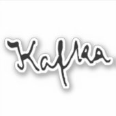 フランツカフカ署名 シール (正面)