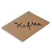 フランツカフカ署名 ノートブック (左側)