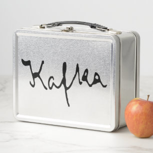 フランツカフカ署名 メタルランチボックス