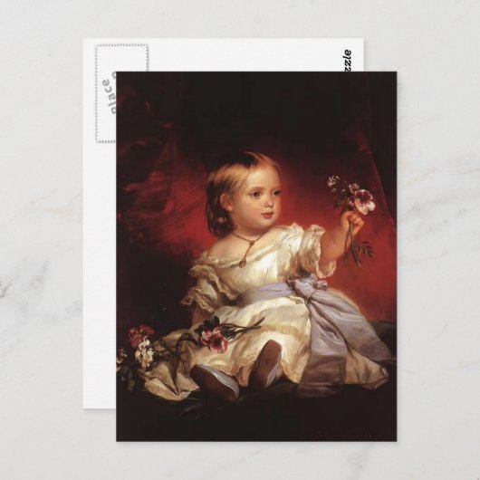 フランツザバーウィンターハルター – ビクトリアプリンセス 王室の ポストカード (正面/裏面)