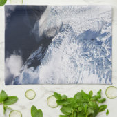 フランツジョゼフグレイシャーエアリアルビュー，ニュージーランド キッチンタオル (折り畳み)