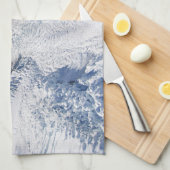 フランツジョゼフグレイシャーエアリアルビュー，ニュージーランド キッチンタオル (四つ折り)