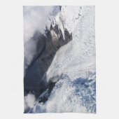 フランツジョゼフグレイシャーエアリアルビュー，ニュージーランド キッチンタオル (縦)