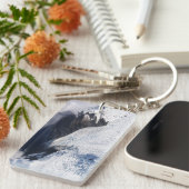 フランツジョゼフグレイシャーエアリアルビュー,ニュージーランド キーホルダー (正面右)